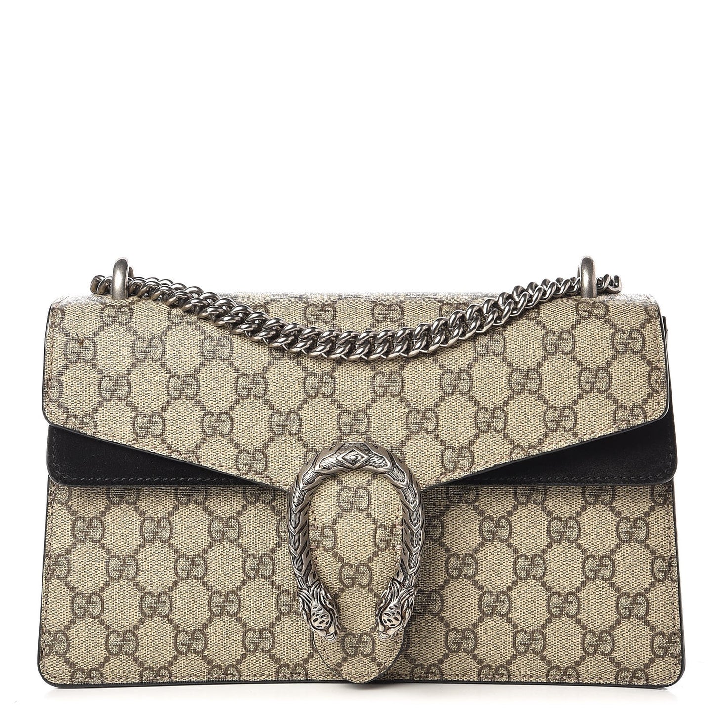 GG Supreme Monogram Small Dionysus Shoulder Bag Black