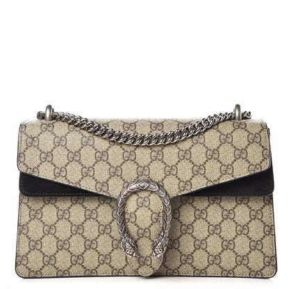 Gucci GG Supreme Monogram Small Dionysus Shoulder Bag Black 2 of 19
