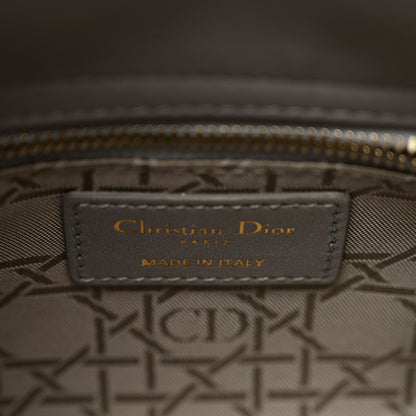 Christian Dior Lambskin Cannage Mini Lady Dior Gray Opaline 6 of 10
