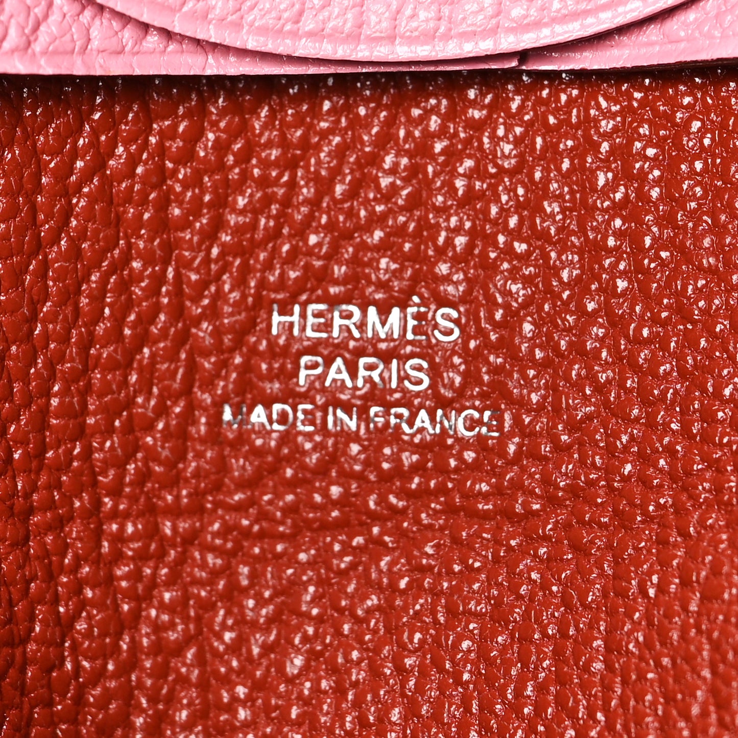 Chevre Mysore Verso Bastia Coin Purse Rose Confetti Brique