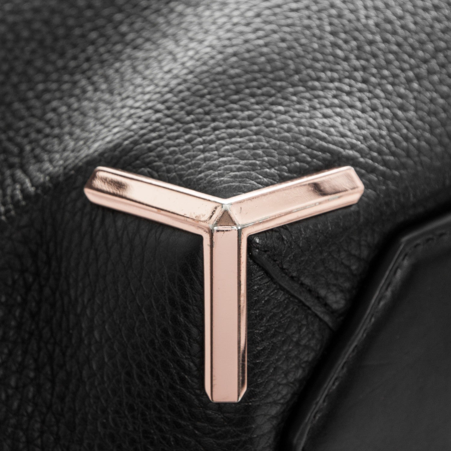 Alexander Wang Pebbled Calfskin Small Emile Soft Black Rose Gold Hardware 13 of 14