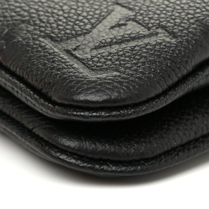 Louis Vuitton Empreinte Double Zip Pochette Black 10 of 11