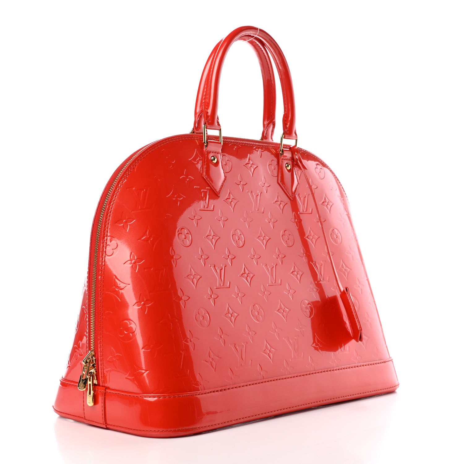 Louis Vuitton Vernis Alma GM Orange Sunset 2 of 4