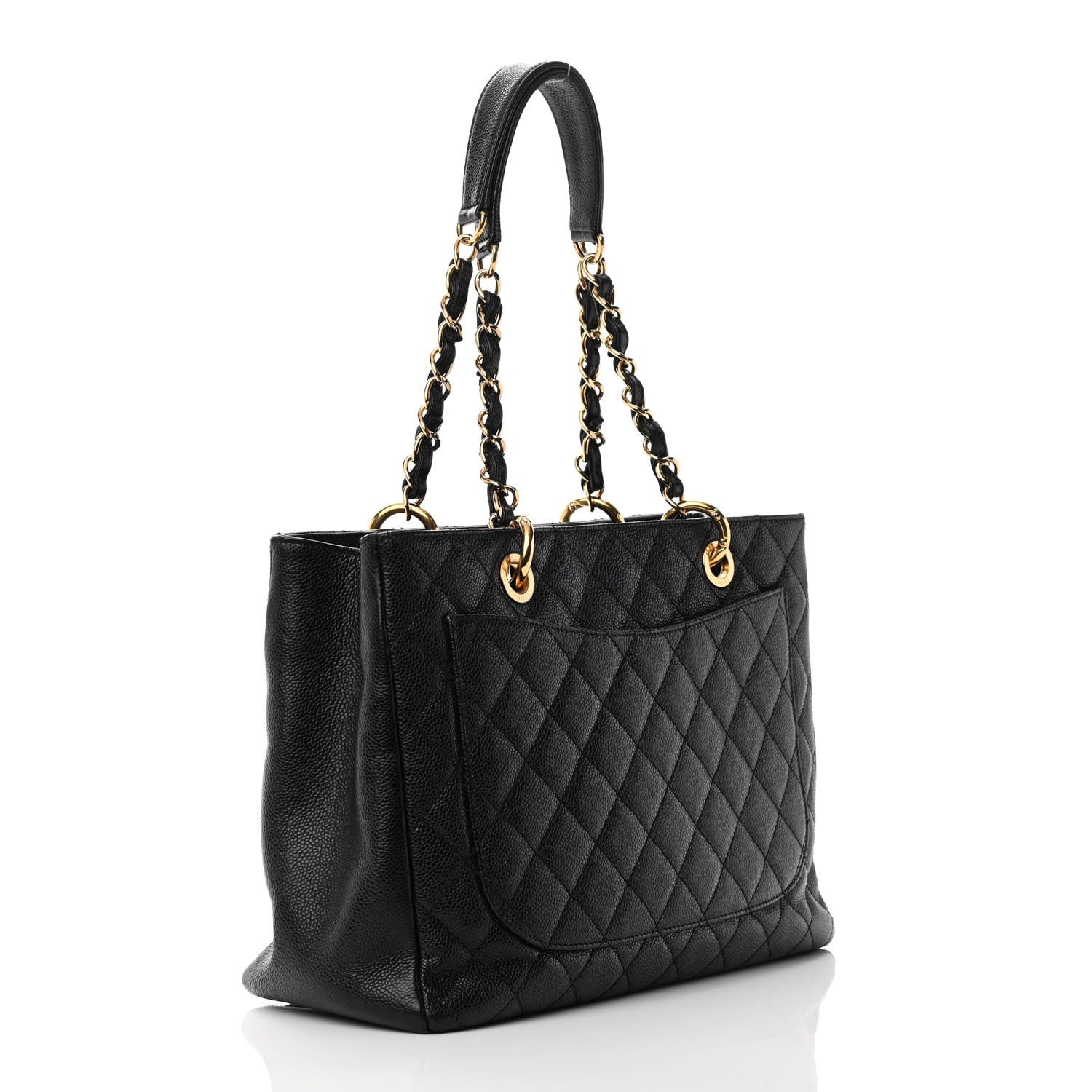 Chanel Caviar Quilted Grand Shopping Tote GST Black 2 of 14