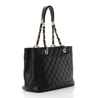 Chanel Caviar Quilted Grand Shopping Tote GST Black 2 of 14