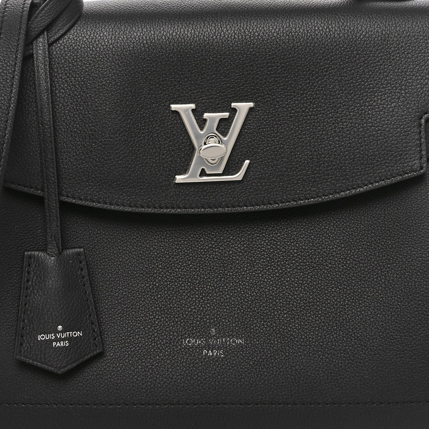 Louis Vuitton Soft Calfskin Lockme Ever MM Black 7 of 10