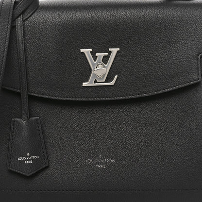 Louis Vuitton Soft Calfskin Lockme Ever MM Black 7 of 10