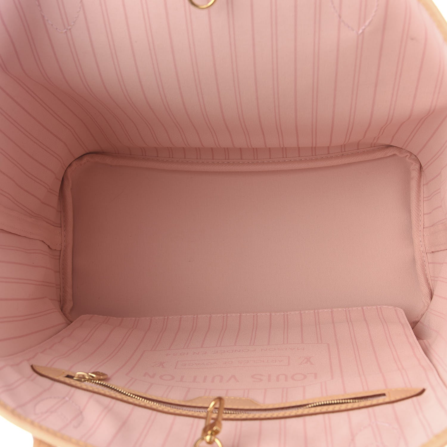 Louis Vuitton Damier Azur Neo Neverfull MM Rose Ballerine 4 of 12