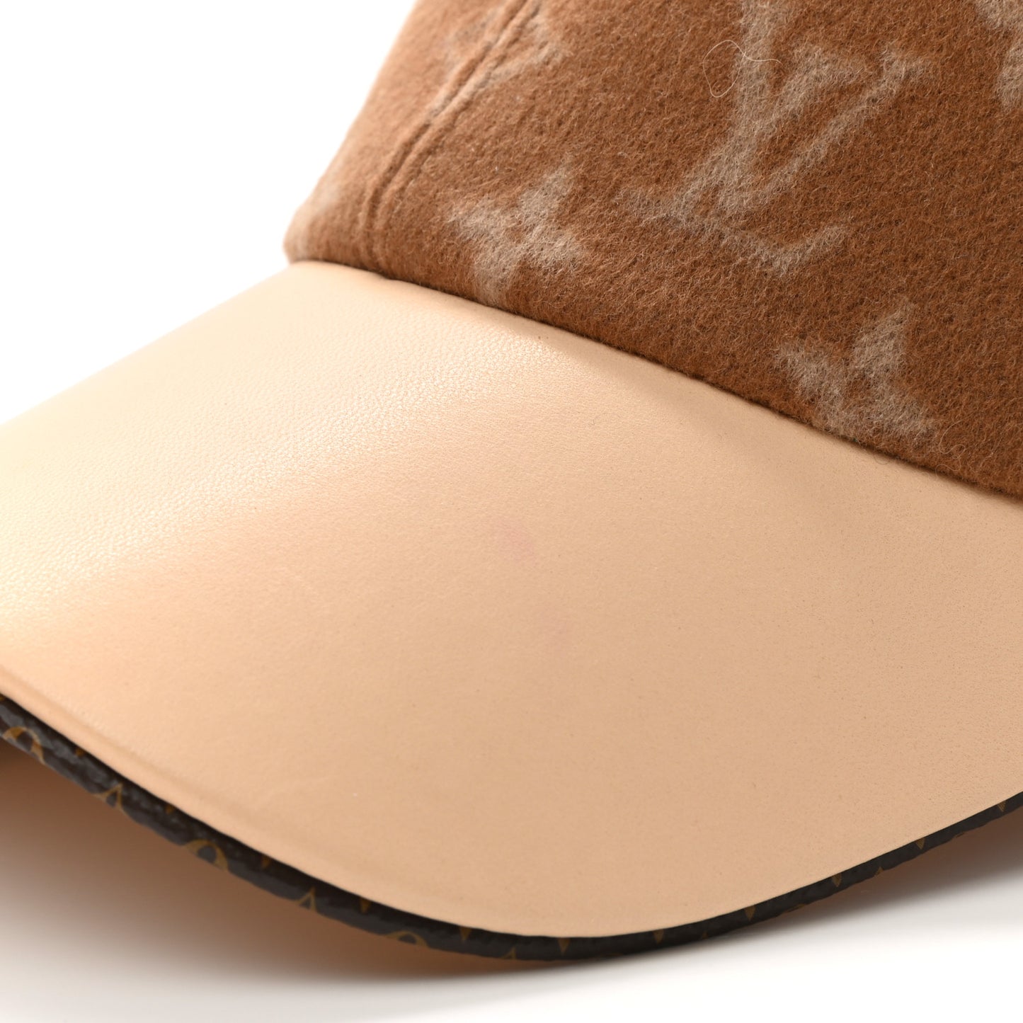Wool Monogram Carry On Cap M Beige