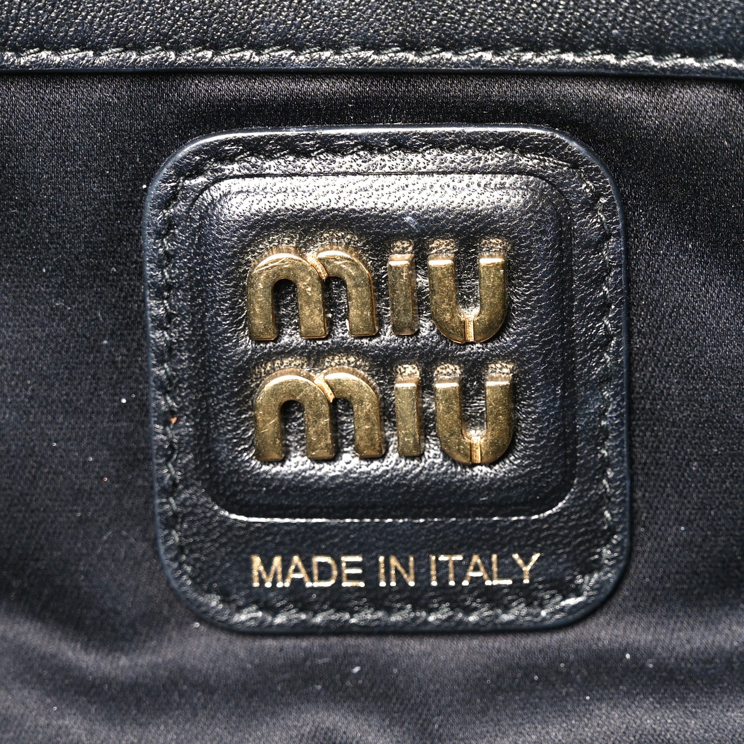 Miu Miu Naplak Patent Small Beau Top Handle Bag Black 6 of 9