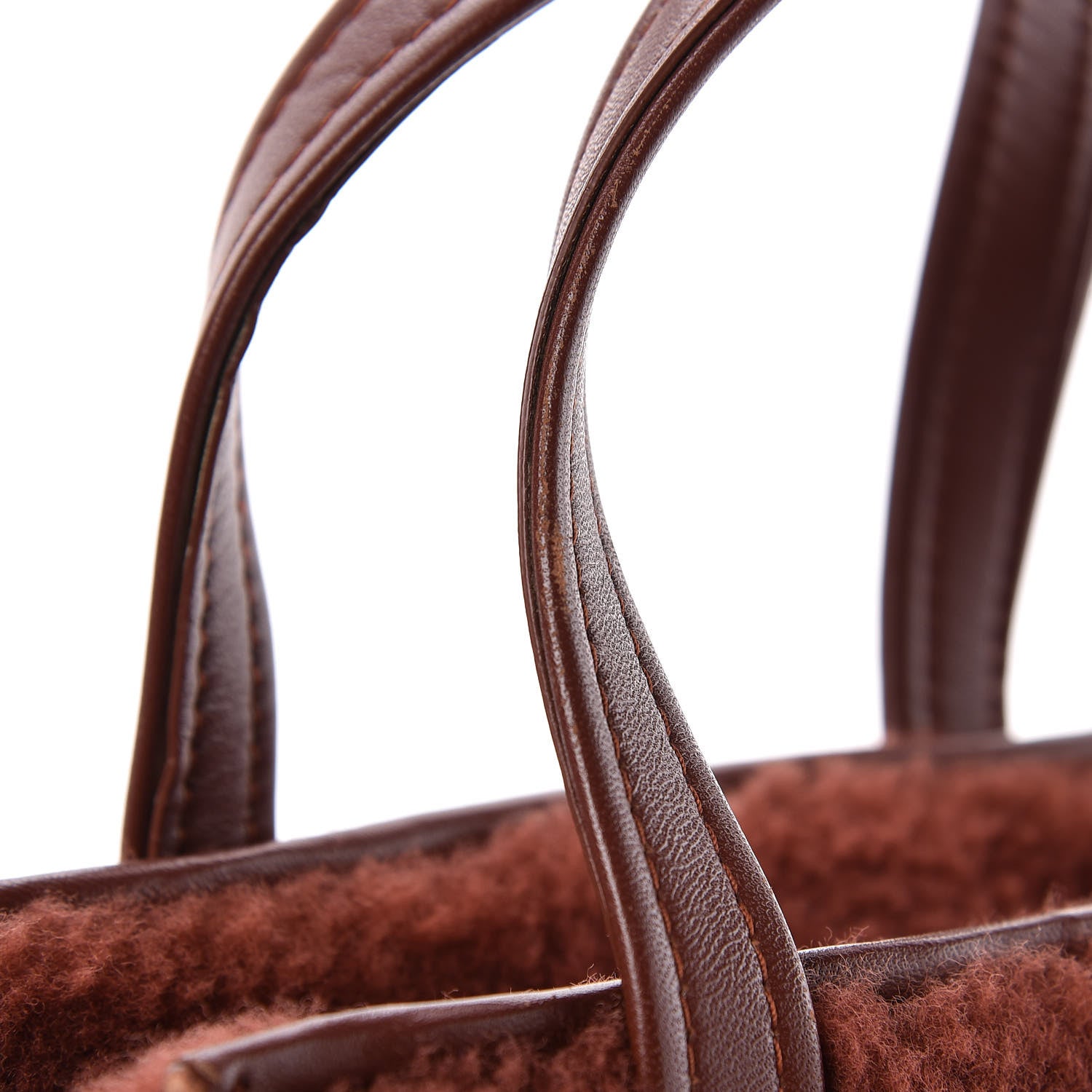 Balenciaga Shearling XS Bazar Shopper Tote 12 of 19