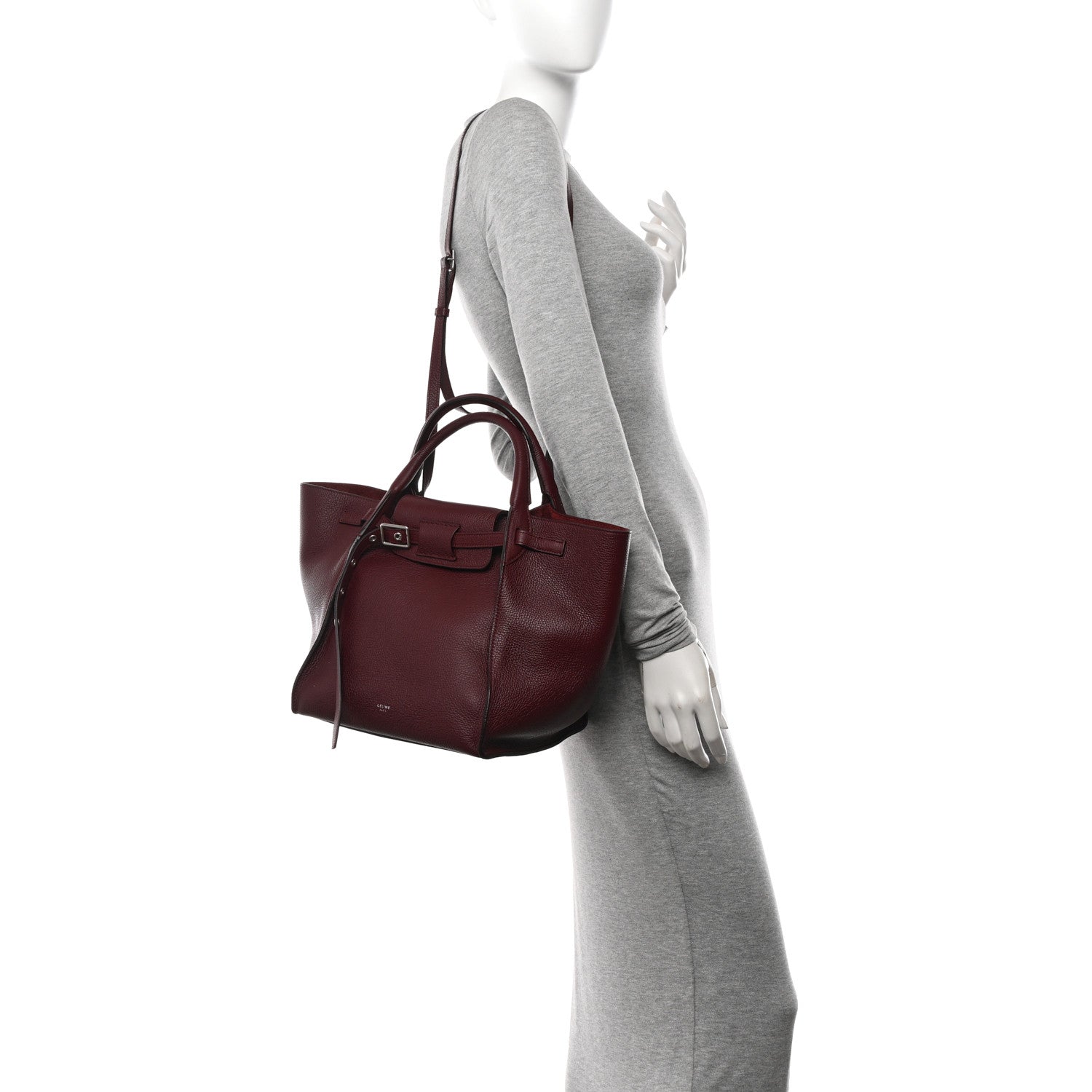Celine Supple Grained Calfskin Small Big Bag Wine 2 of 13