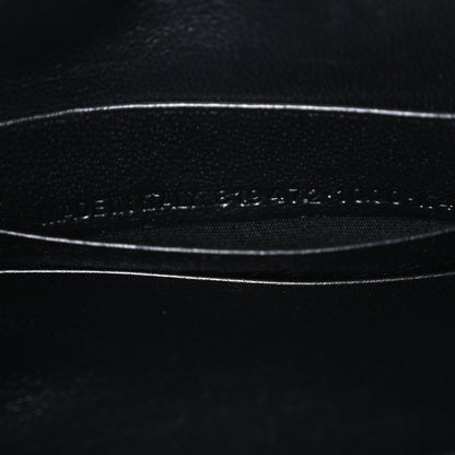 Balenciaga Crocodile Embossed Calfskin Classic Silver Hardware Le City Wallet On Chain Silver 7 of 10