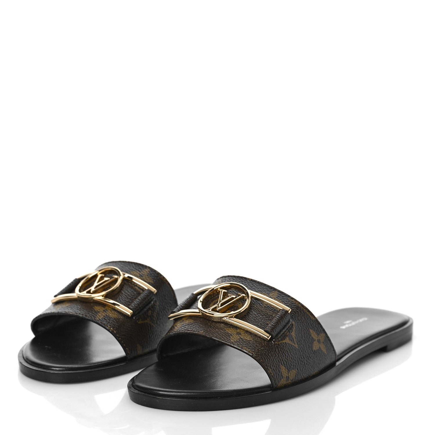 Louis Vuitton Patent Monogram Lock It Flat Mule 39.5 4 of 9