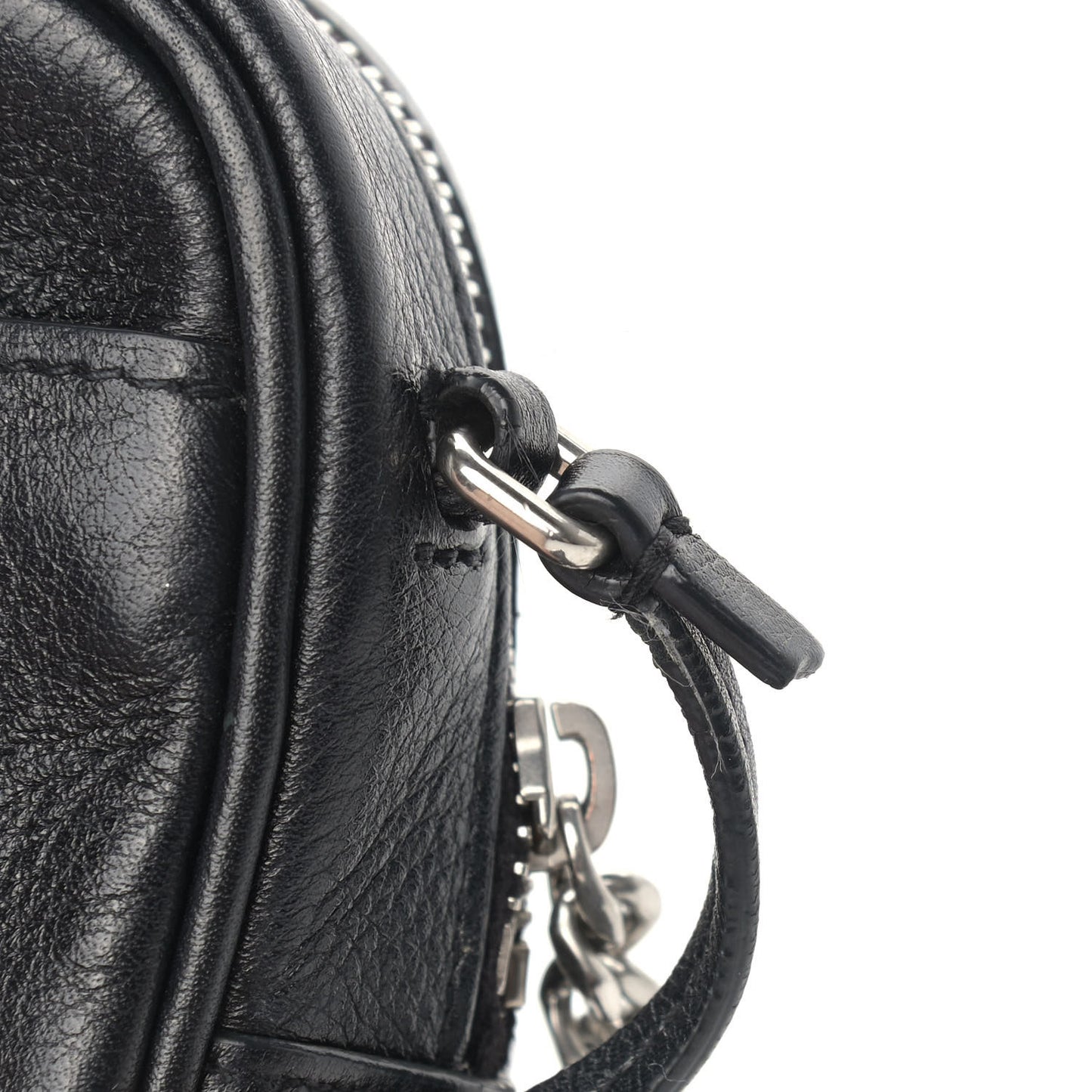 Calfskin Heart Monogram Lou Camera Bag Black
