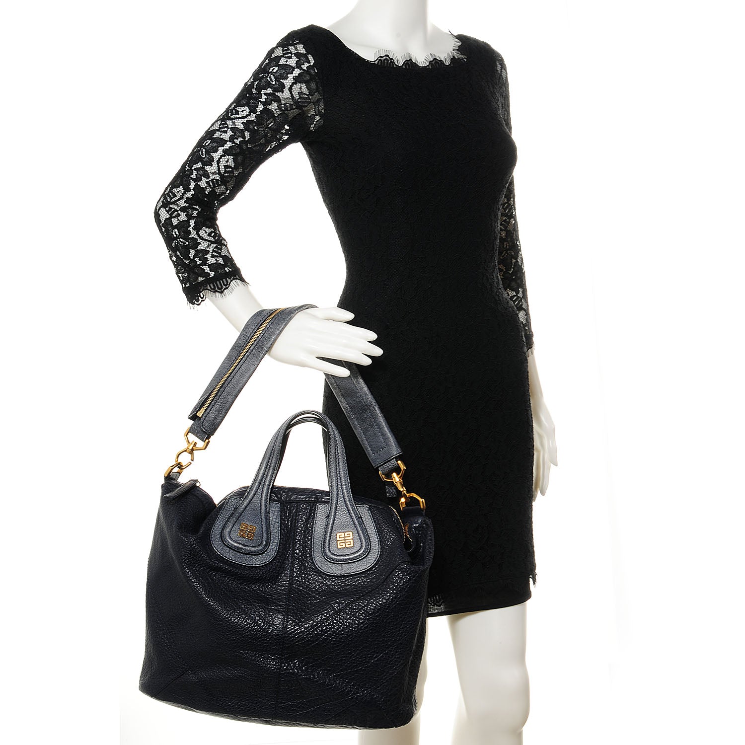 Givenchy Pebbled Calfskin Medium Nightingale Blue 2 of 10