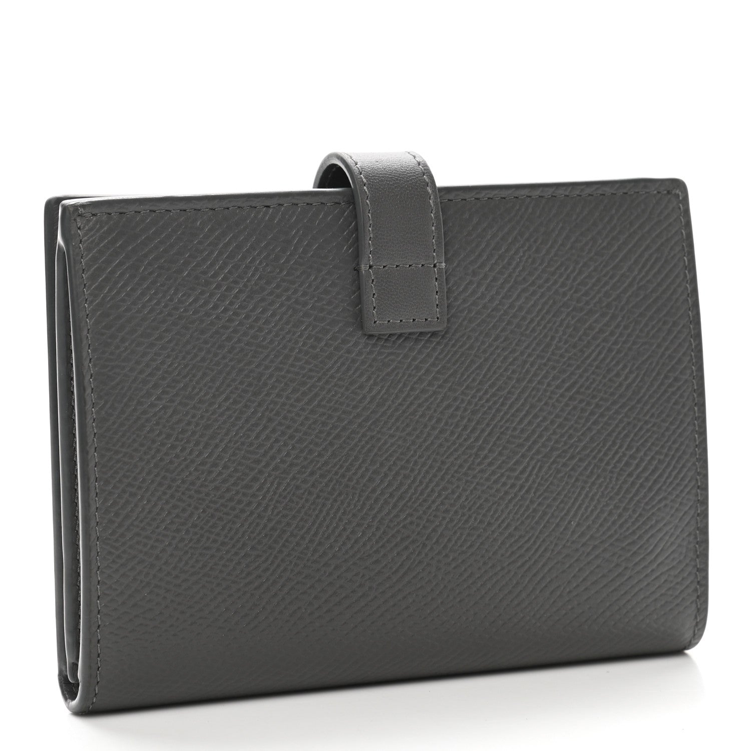Celine Grained Calfskin Medium Multifunction Strap Wallet Pebble 3 of 8