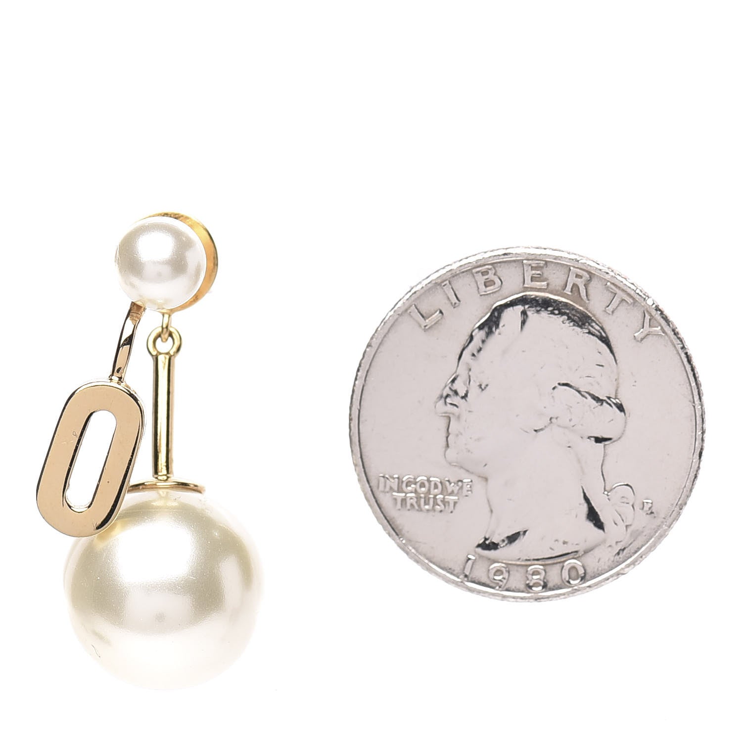 Christian Dior Pearl My ABCDior O Tribale Earring Gold 2 of 4