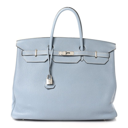 Hermes Togo Birkin 40 Bleu Lin 1 of 10