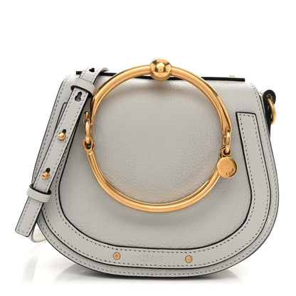 Chloe Calfskin Suede Small Nile Bracelet Bag Airy Grey 1 of 11