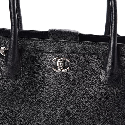Chanel Calfskin Cerf Shopper Tote Black 10 of 11