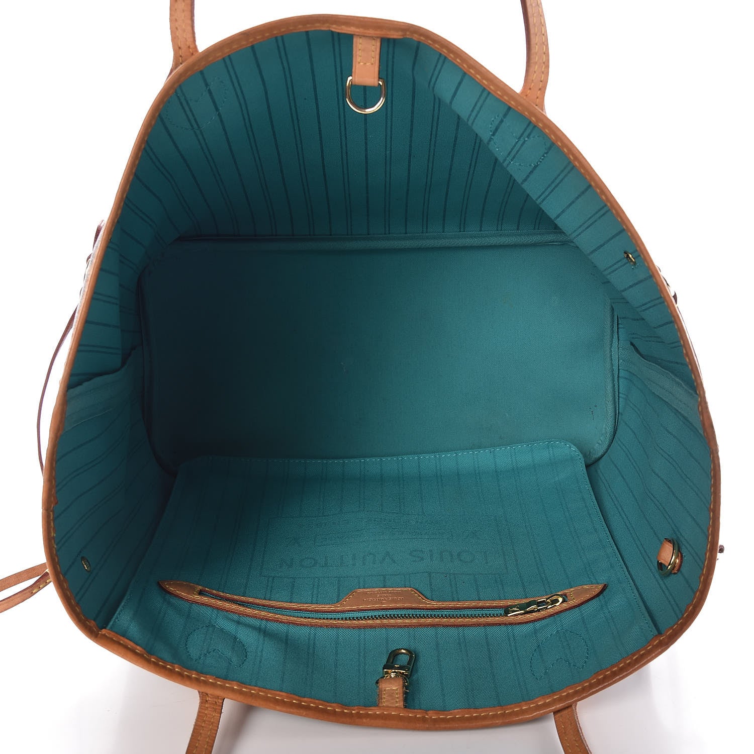 Louis Vuitton Monogram V Neverfull MM Turquoise 5 of 10