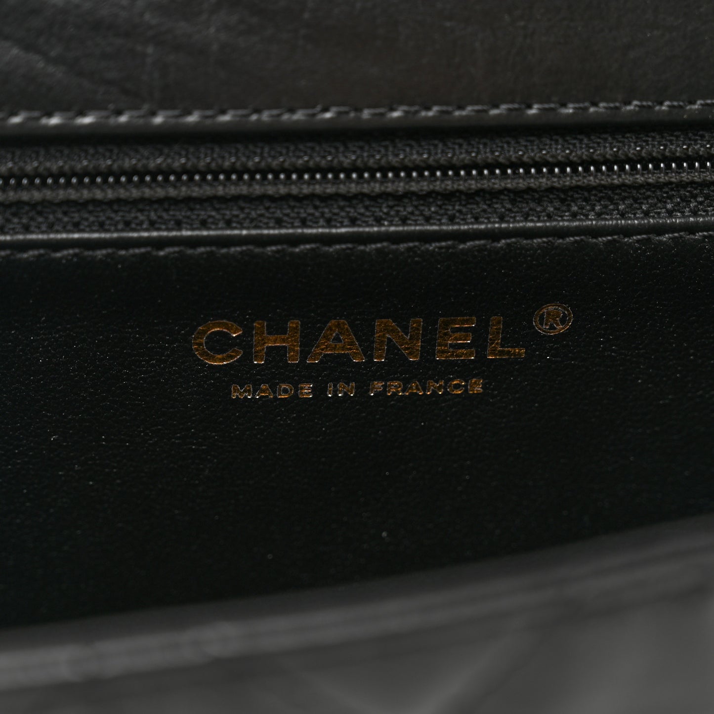 Crumpled Calfskin Quilted Clutch Black