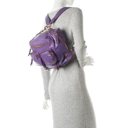 Gucci Calfskin Medium Darwin Convertible Backpack Purple 3 of 9