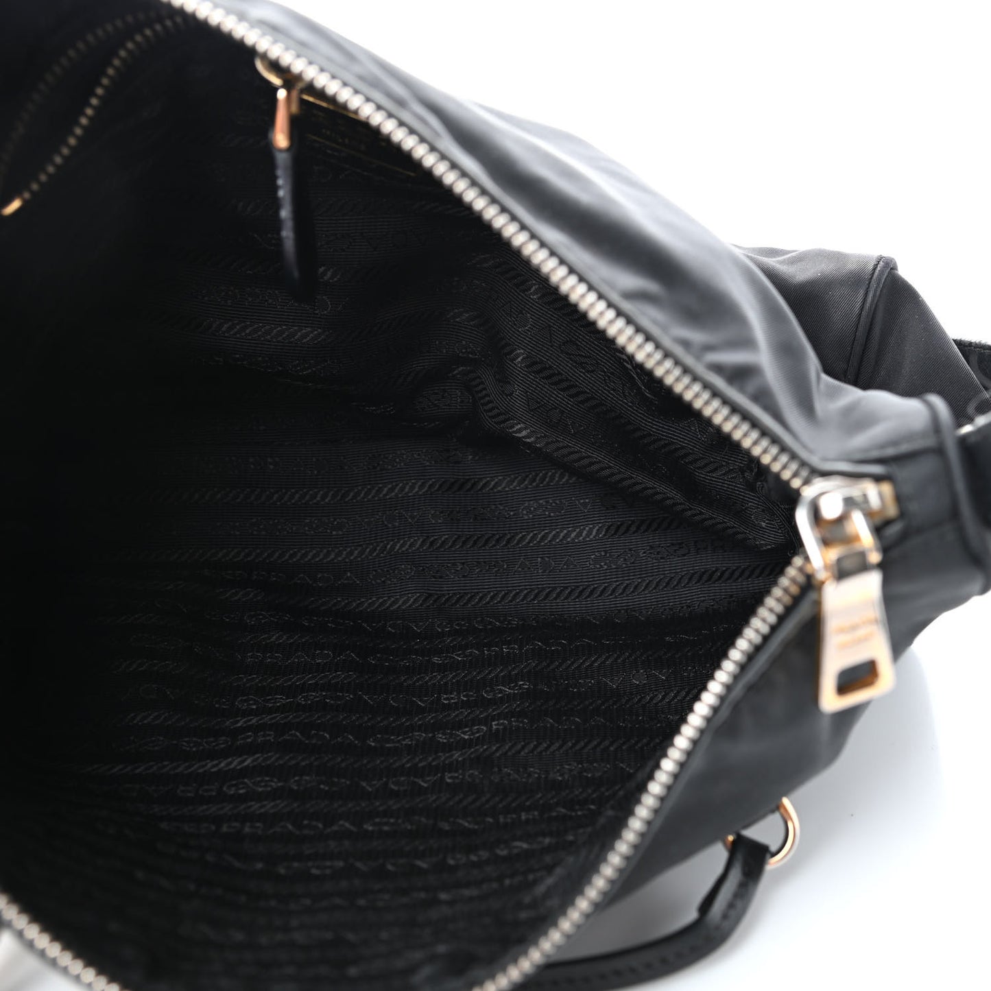 Nylon Tessuto Satchel Black