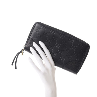 Gucci Guccissima Signature Microguccissima Bree Zip Around Wallet Black 2 of 10
