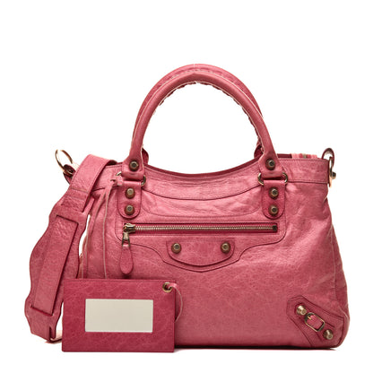 Balenciaga Agneau Giant 12 Rose Gold Hardware Town Pivoine 1 of 11