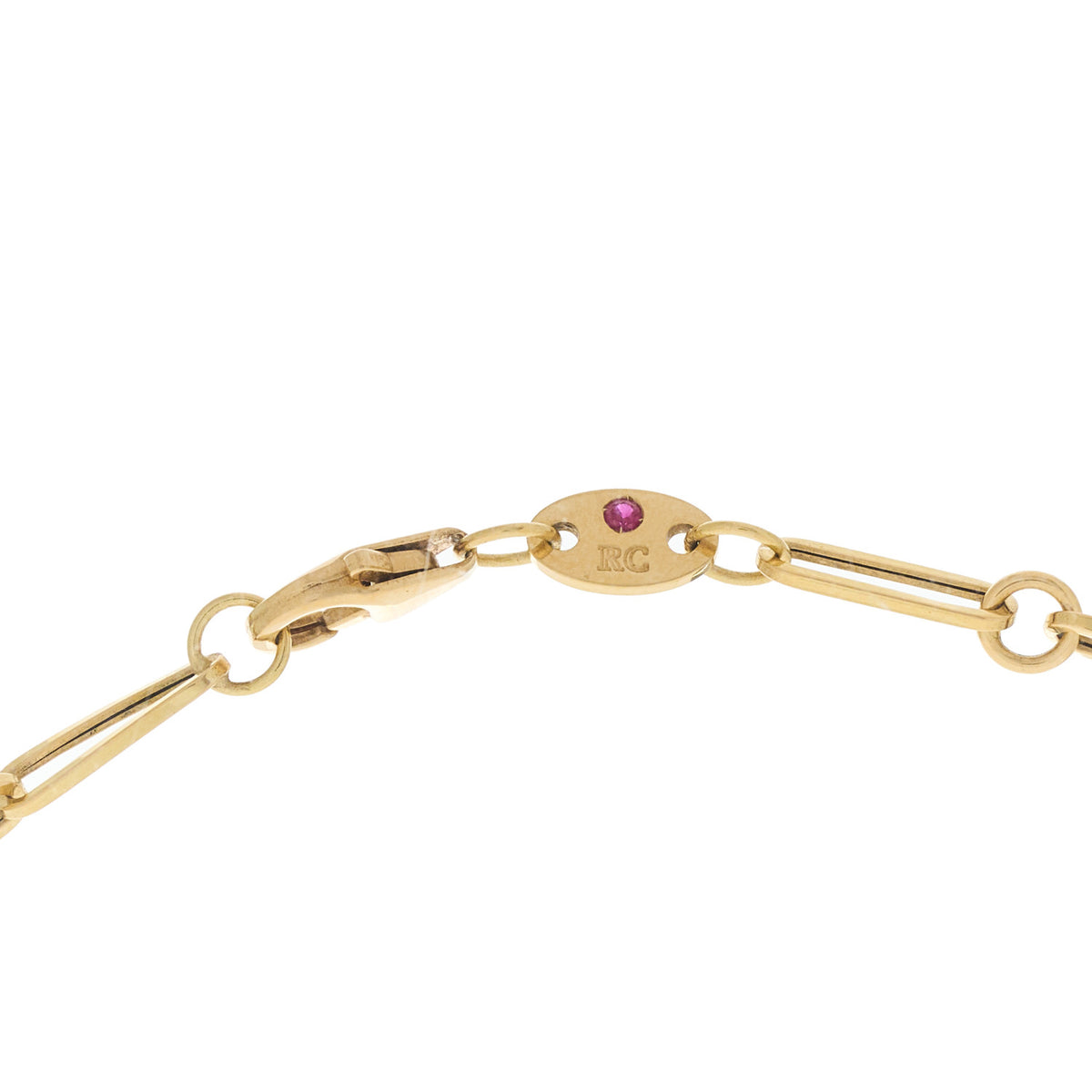 18K Yellow Gold Diamond Paperclip Triple Strand Bib Necklace