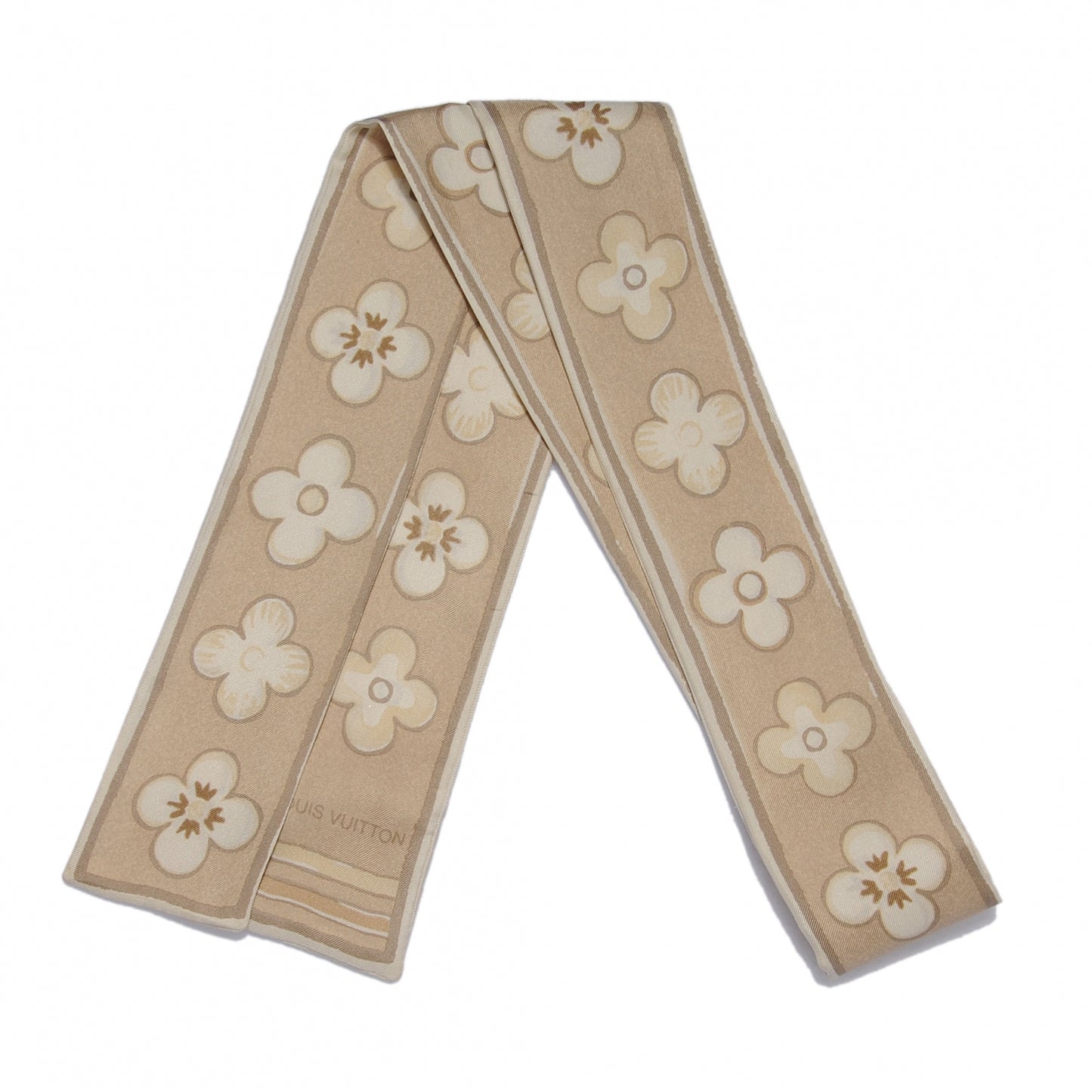 Silk Fleur de Porcelaine Bandeau Tan