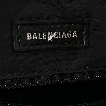 Balenciaga Recycled Sport Nylon Logo Embroidered Wheel Sling Bag Fluo Pink Black 6 of 10
