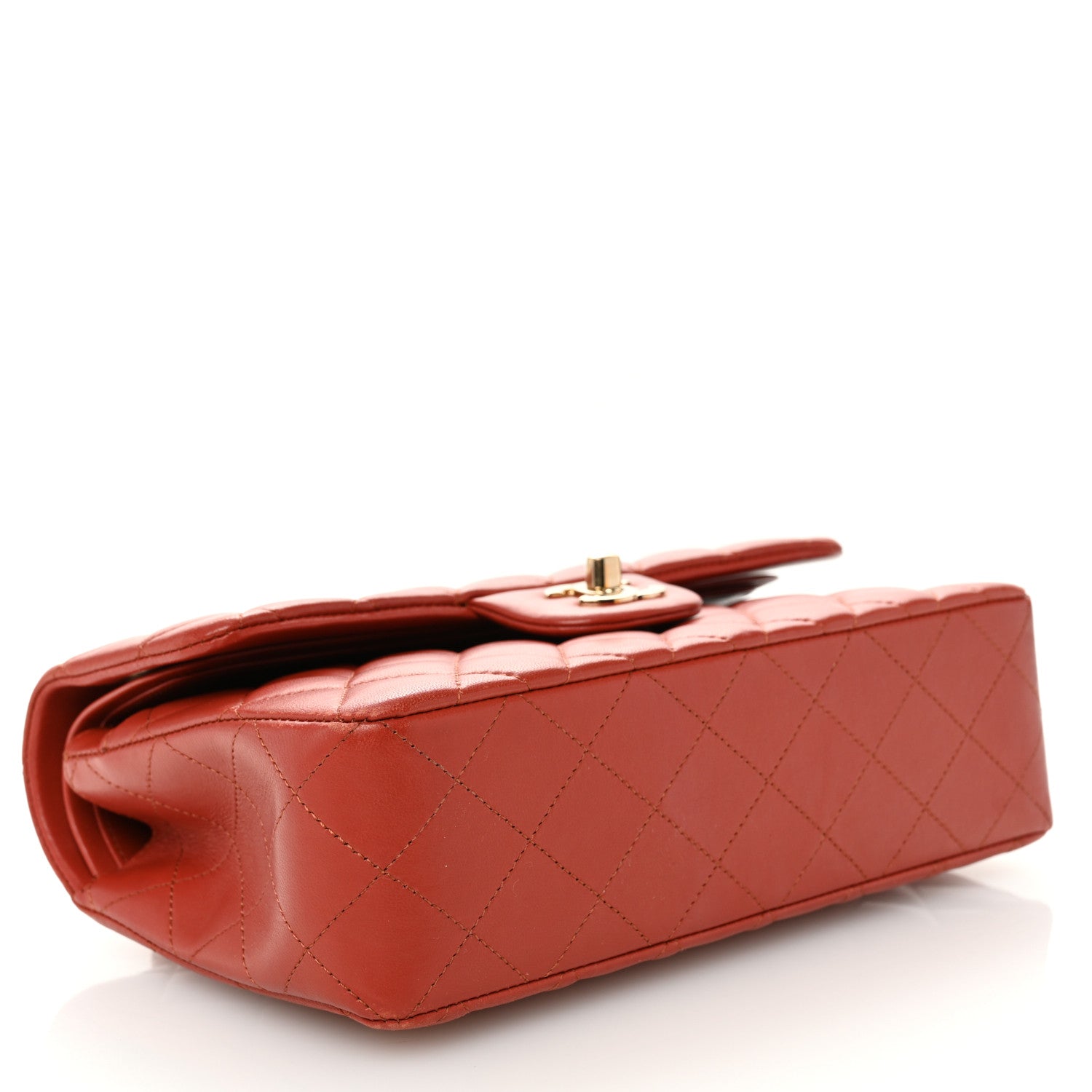 Chanel Lambskin Quilted Small Double Flap Brown 4 of 11