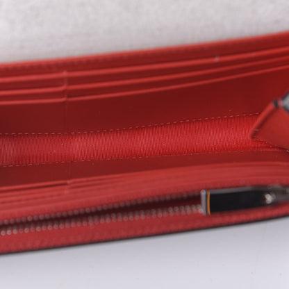 Christian Louboutin Calfskin Glitter Givre Spikes Boudoir Chain Wallet Perle Platine 5 of 10