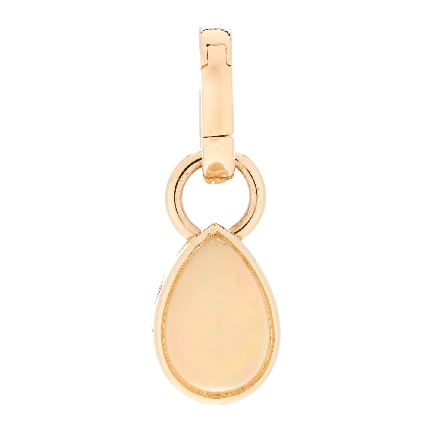18K Yellow Gold Opal Forever & Always a Pair Pendant