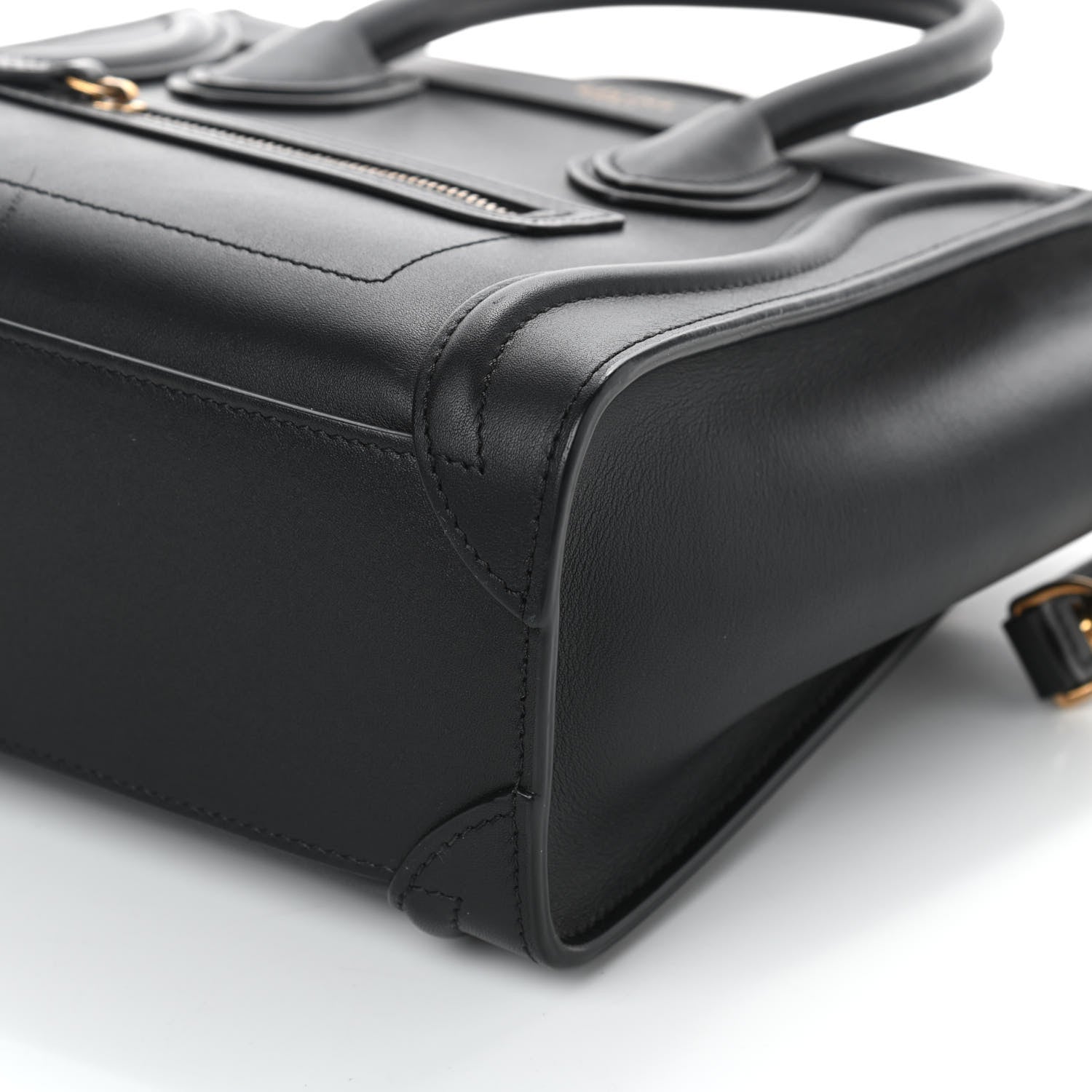 Celine Smooth Calfskin Nano Luggage Black 8 of 9