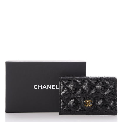 Chanel Caviar Quilted Flap Card Holder Black 9 of 9