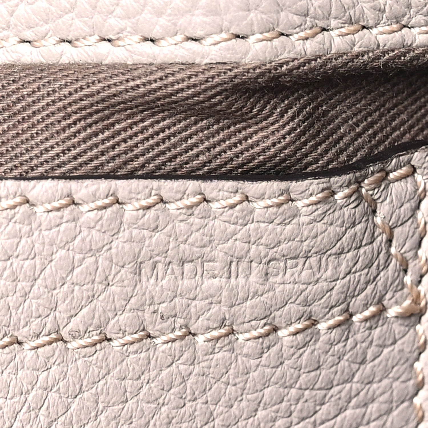 Chloe Grained Calfskin Small Marcie Saddle Bag Cashmere Grey 7 of 12