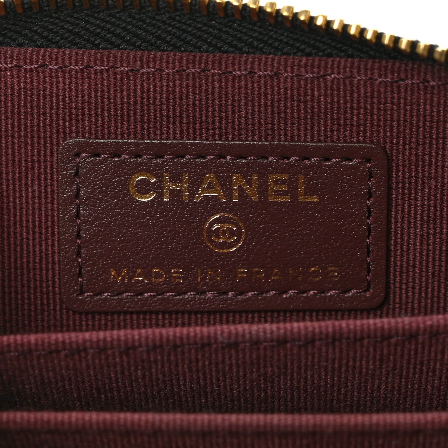 Caviar Quilted Zip Coin Purse Black