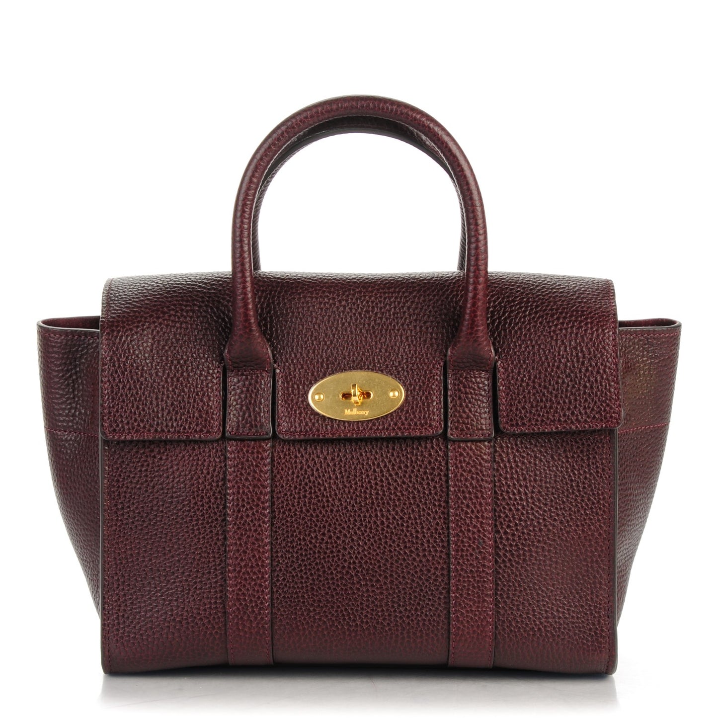 Natural Grain Leather Small New Bayswater Oxblood