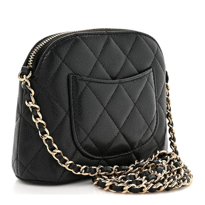 Chanel Caviar Quilted Classic Clutch with Chain Black 3 of 11