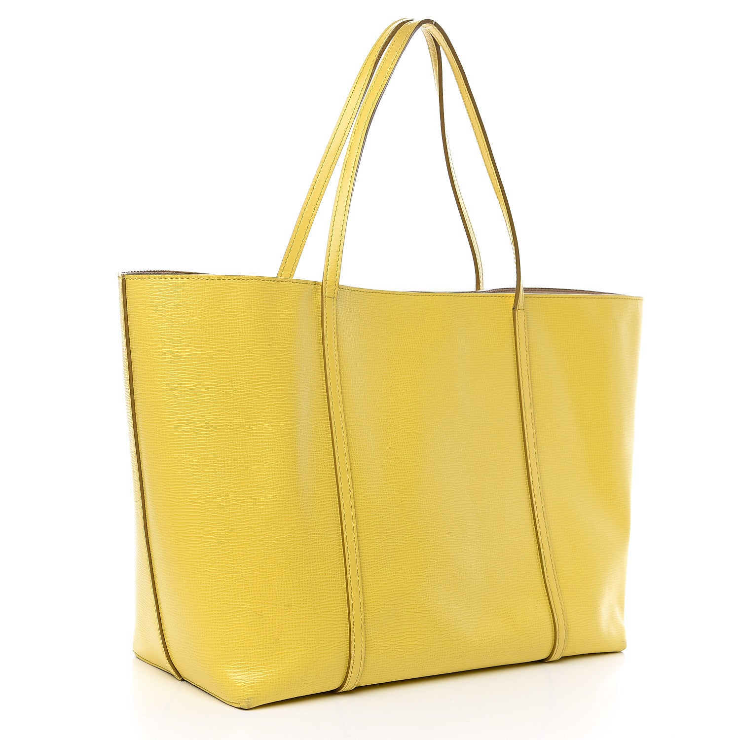 Dolce & Gabbana Textured Calfskin Escape Tote Yellow 2 of 16