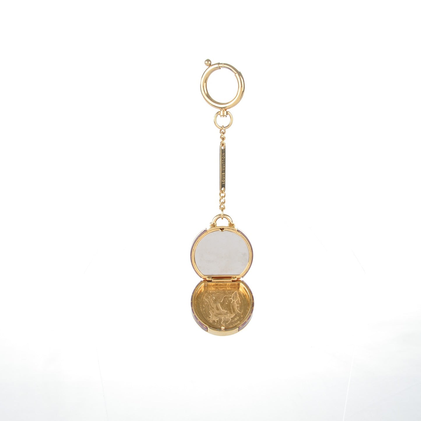 Monogram Hat Box Keychain