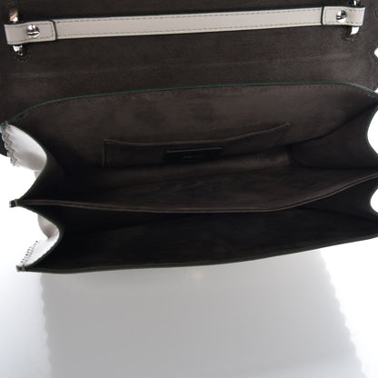 Fendi Vitello Liberty Scalloped Studded Kan I Shoulder Bag Grigio Polvere 5 of 7