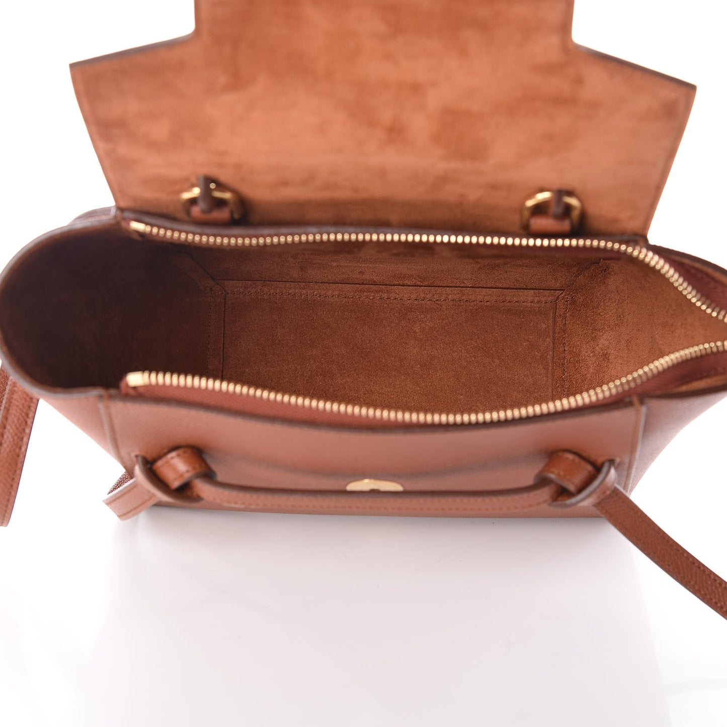 Grained Calfskin Nano Belt Bag Caramel