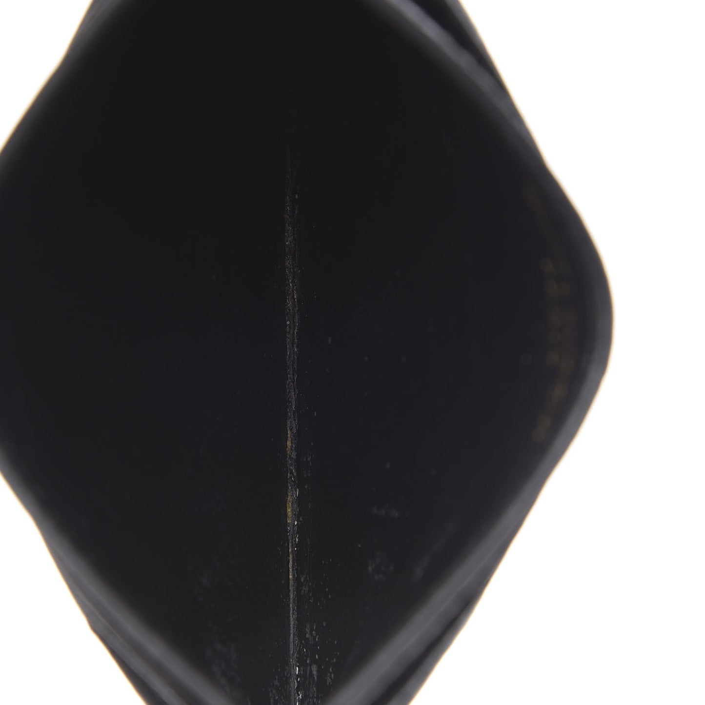 Grain De Poudre Matelasse Chevron Monogram Credit Card Case Black