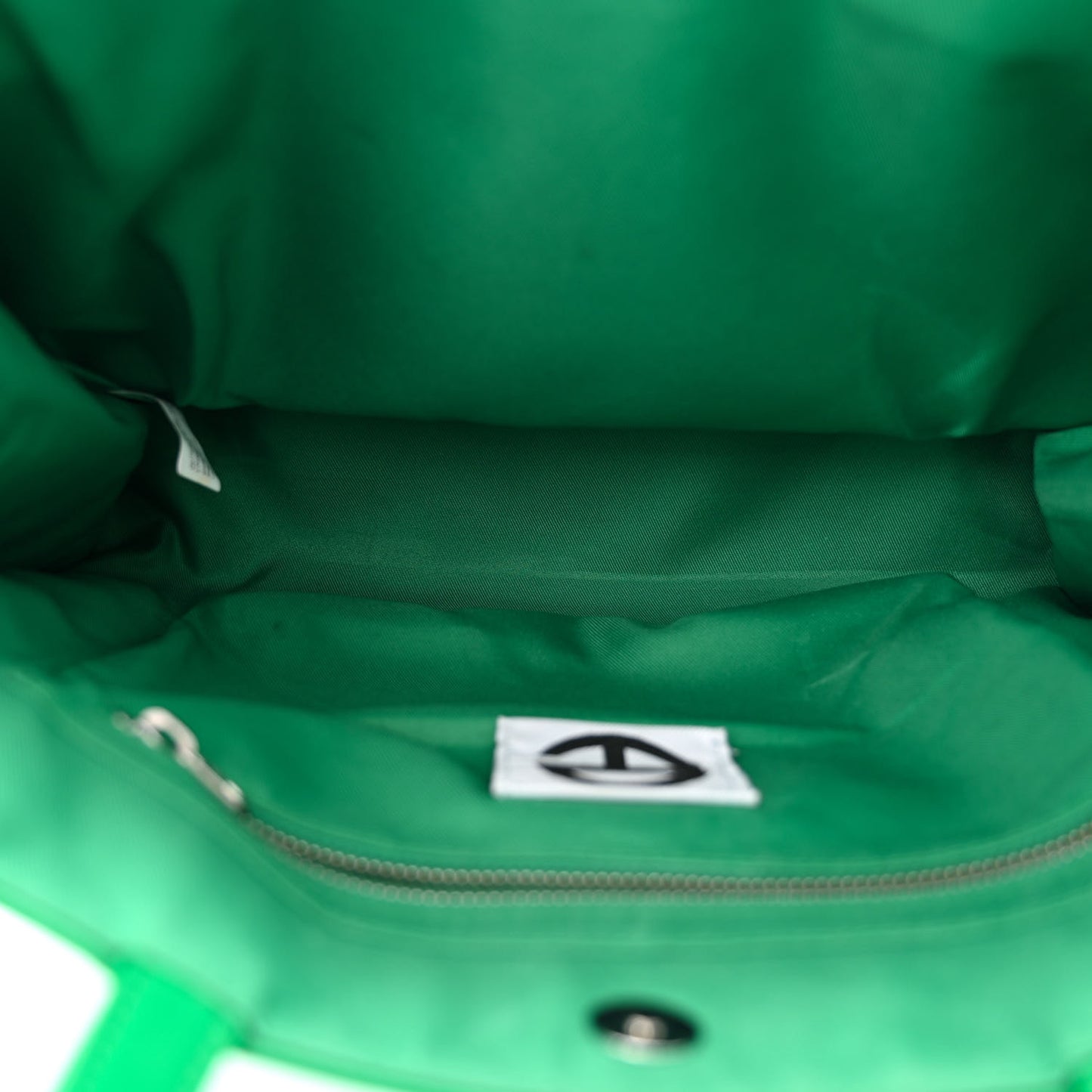 Vegan Leather Medium Shopping Bag Greenscreen