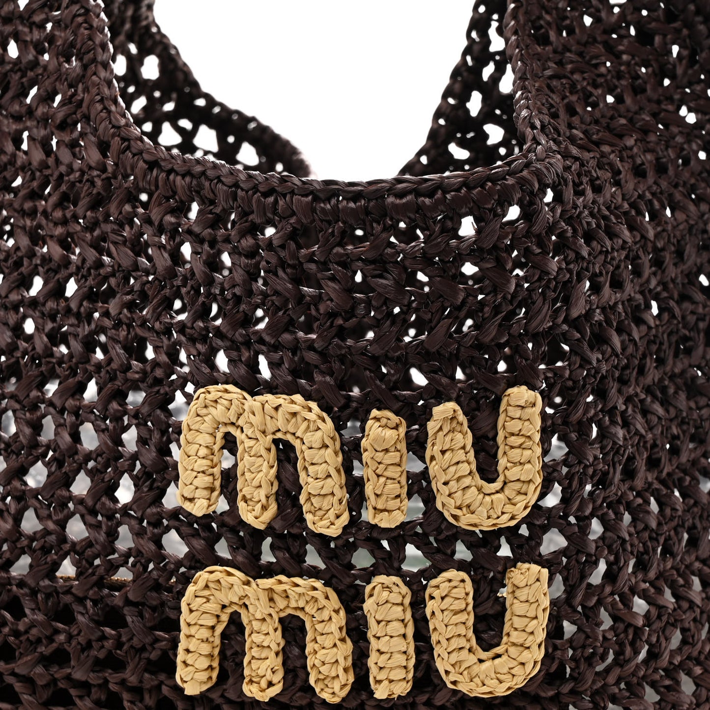 Raffia Crochet Woven Hobo Cacao Naturale